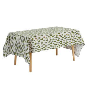Square Tablecloth Washable Polyester Table Cover for Kitchen 55x55 Pine